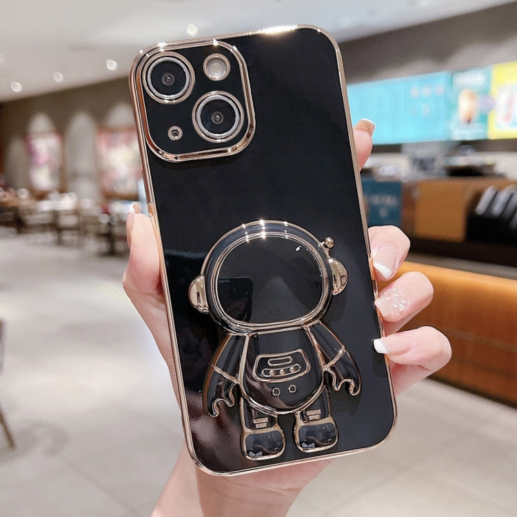 Electroplating Astronaut Holder Phone Case, For iPhone 15 Pro Max, For iPhone 15 Pro, For iPhone 15 Plus, For iPhone 15