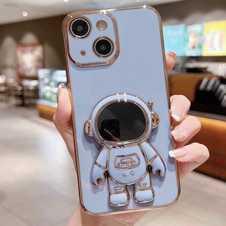 Electroplating Astronaut Holder Phone Case, For iPhone 15 Pro Max, For iPhone 15 Pro, For iPhone 15 Plus, For iPhone 15