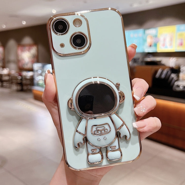 Electroplating Astronaut Holder Phone Case, For iPhone 15 Pro Max, For iPhone 15 Pro, For iPhone 15 Plus, For iPhone 15