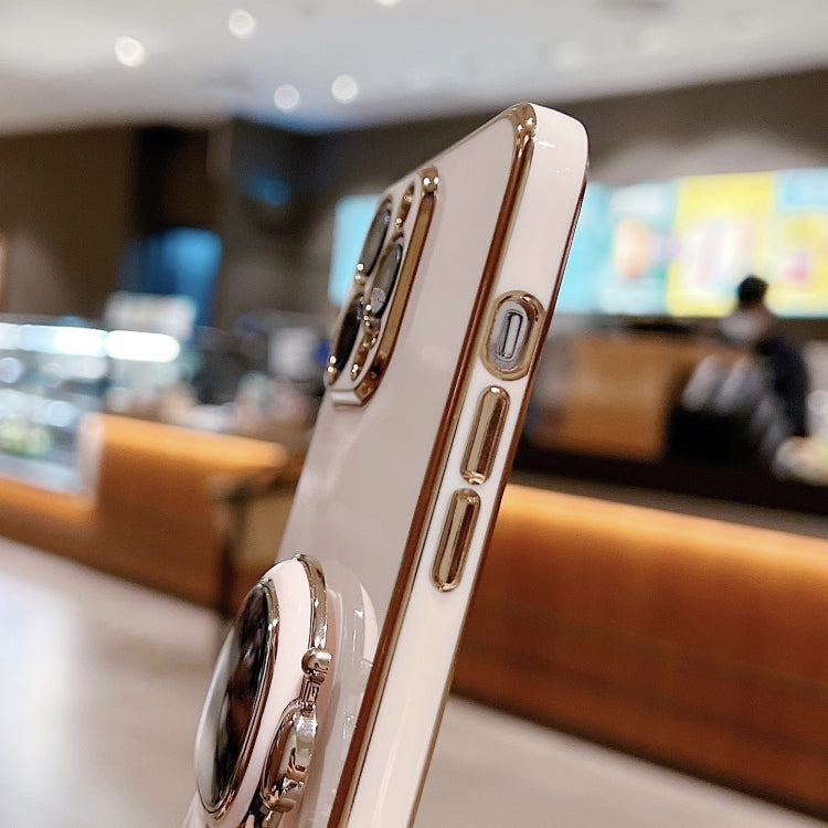 Electroplating Astronaut Holder Phone Case, For iPhone 15 Pro Max, For iPhone 15 Pro, For iPhone 15 Plus, For iPhone 15
