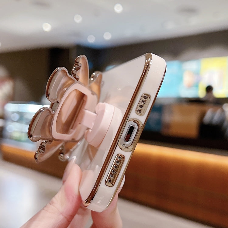 Electroplating Astronaut Holder Phone Case, For iPhone 15 Pro Max, For iPhone 15 Pro, For iPhone 15 Plus, For iPhone 15