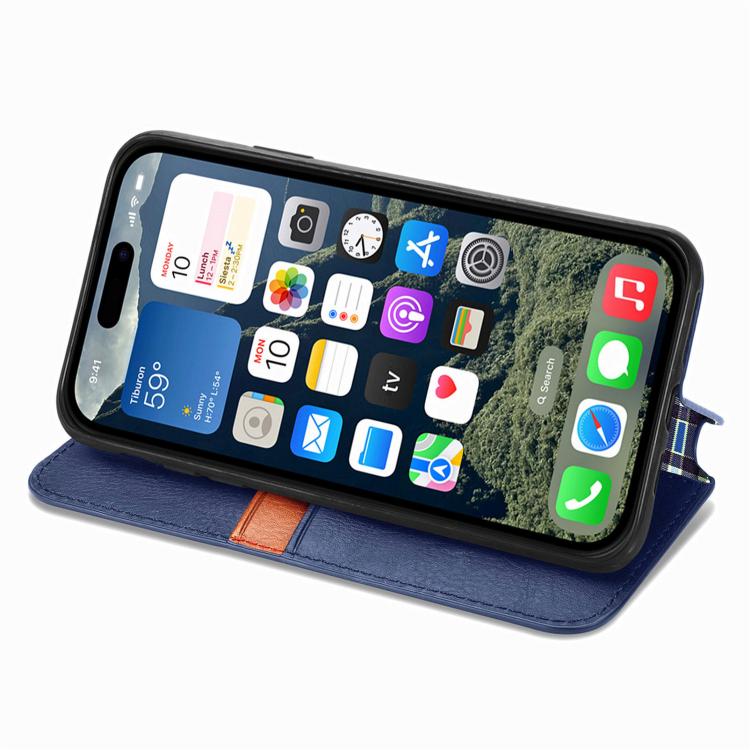 Cubic Grid Pressed Magnetic Leather Phone Case, For iPhone 16e, For iPhone 16 Pro Max, For iPhone 16 Pro