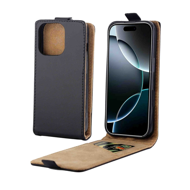 Vertical Flip Leather Phone Case with Card Slot, For iPhone 16 Pro Max, For iPhone 16 Pro, For iPhone 16 Plus, For iPhone 16, For iPhone 15 Pro Max, For iPhone 15 Pro, For iPhone 15 Plus, For iPhone 15