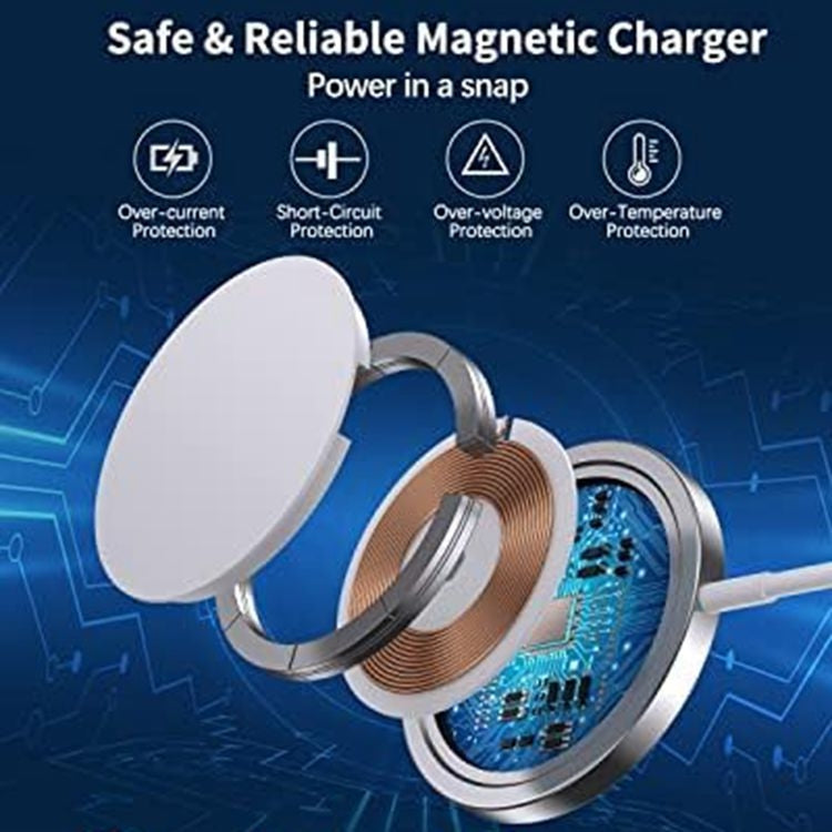 DS-WXC103 15W Max MagSafe Magnetic Wireless Charger for iPhone 15/14/13 / AirPods Pro, No Adapter, WXC103