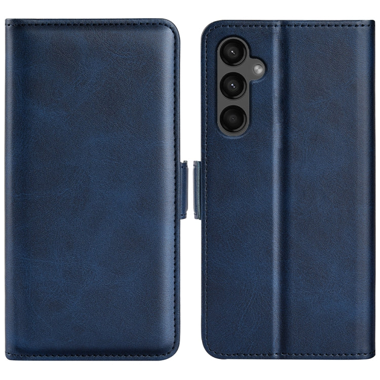 Dual-side Magnetic Buckle Horizontal Flip Leather Phone Case, For Samsung Galaxy S24+ 5G, For Samsung Galaxy S24 5G, For Samsung Galaxy A15, For Samsung Galaxy A05, For Samsung Galaxy A05s