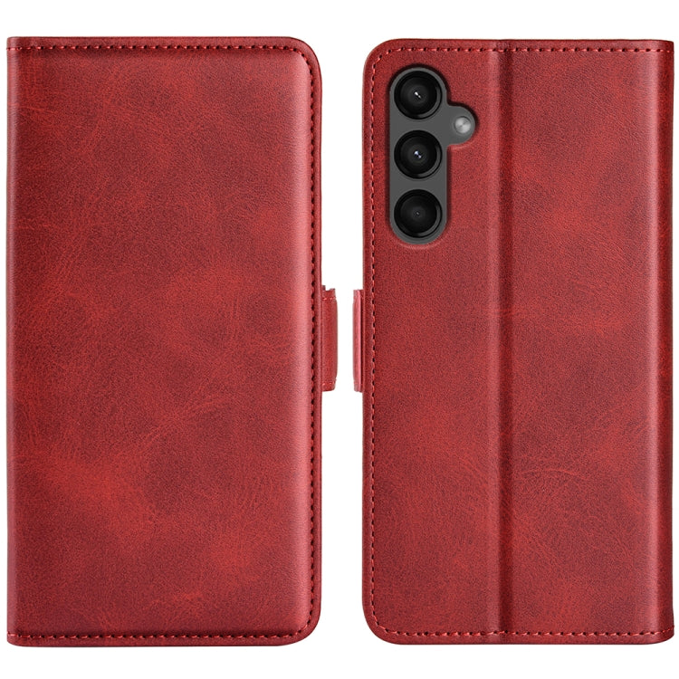 Dual-side Magnetic Buckle Horizontal Flip Leather Phone Case, For Samsung Galaxy S24+ 5G, For Samsung Galaxy S24 5G, For Samsung Galaxy A15, For Samsung Galaxy A05, For Samsung Galaxy A05s