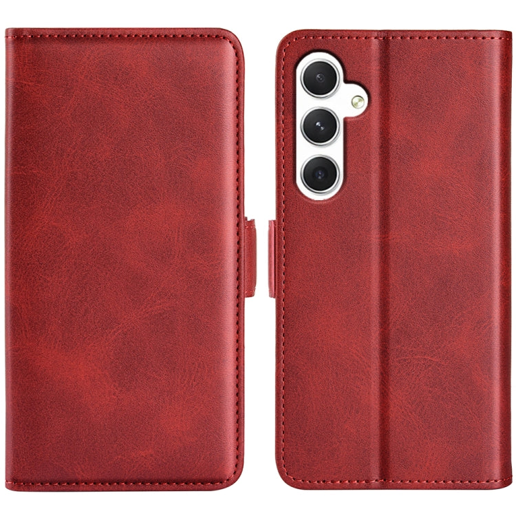 Dual-side Magnetic Buckle Horizontal Flip Leather Phone Case, For Samsung Galaxy S24+ 5G, For Samsung Galaxy S24 5G, For Samsung Galaxy A15, For Samsung Galaxy A05, For Samsung Galaxy A05s