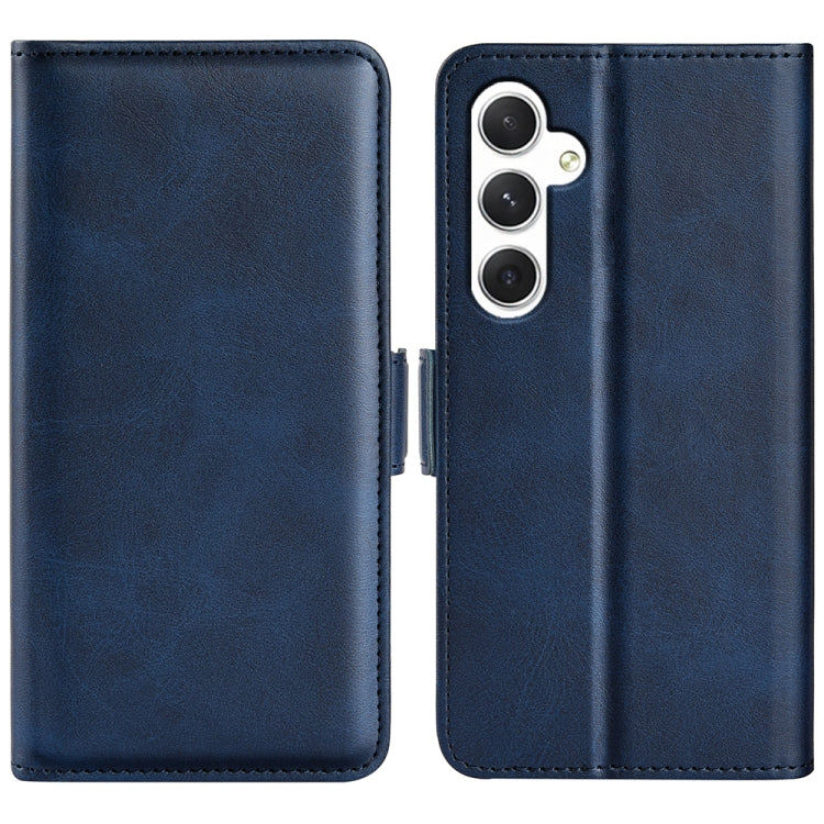 Dual-side Magnetic Buckle Horizontal Flip Leather Phone Case, For Samsung Galaxy S24+ 5G, For Samsung Galaxy S24 5G, For Samsung Galaxy A15, For Samsung Galaxy A05, For Samsung Galaxy A05s