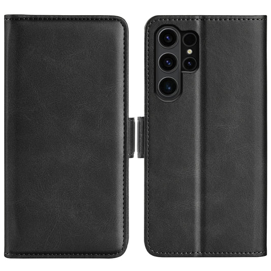 Dual-side Magnetic Buckle Horizontal Flip Leather Phone Case, For Samsung Galaxy S24 Ultra 5G, For Samsung Galaxy S24+ 5G, For Samsung Galaxy S24 5G, For Samsung Galaxy A15