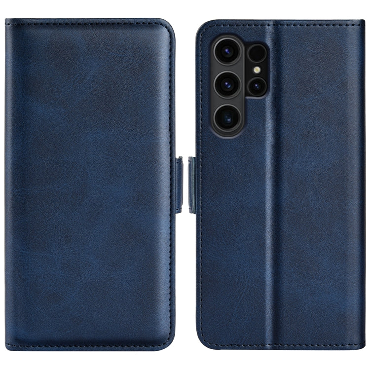 Dual-side Magnetic Buckle Horizontal Flip Leather Phone Case, For Samsung Galaxy S24 FE 5G, For Samsung Galaxy M55 5G, For Samsung Galaxy M15 5G, For Samsung Galaxy A55, For Samsung Galaxy A35, For Samsung Galaxy S24 Ultra 5G