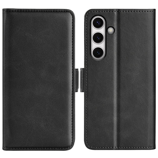 Dual-side Magnetic Buckle Horizontal Flip Leather Phone Case, For Samsung Galaxy S24 FE 5G, For Samsung Galaxy M55 5G, For Samsung Galaxy M15 5G, For Samsung Galaxy A55, For Samsung Galaxy A35, For Samsung Galaxy S24 Ultra 5G