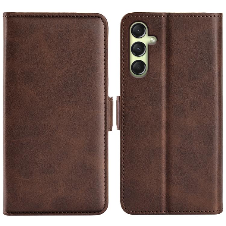 Dual-side Magnetic Buckle Horizontal Flip Leather Phone Case, For Samsung Galaxy A26, For Samsung Galaxy A36, For Samsung Galaxy S25 5G, For Samsung Galaxy S25+ 5G, For Samsung Galaxy S25 Ultra 5G, For Samsung Galaxy A16