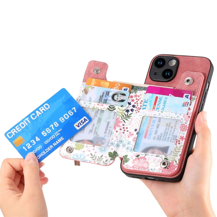 Retro Painted Zipper Wallet Back Phone Case, For iPhone 13 Pro, For iPhone 13, For iPhone 12, For iPhone 12 Pro Max, For iPhone 12 Pro