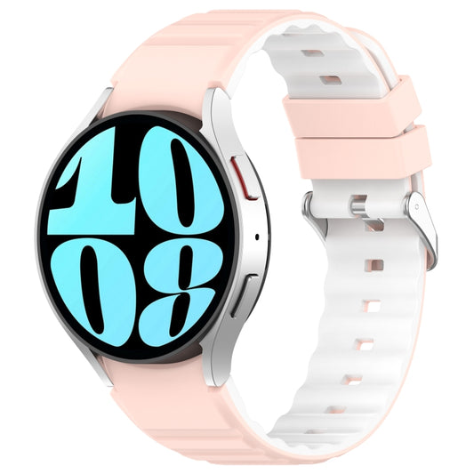 Two Color Horizontal Silicone Watch Band, For Samsung Galaxy Watch 5, For Samsung Galaxy Watch 5 Pro