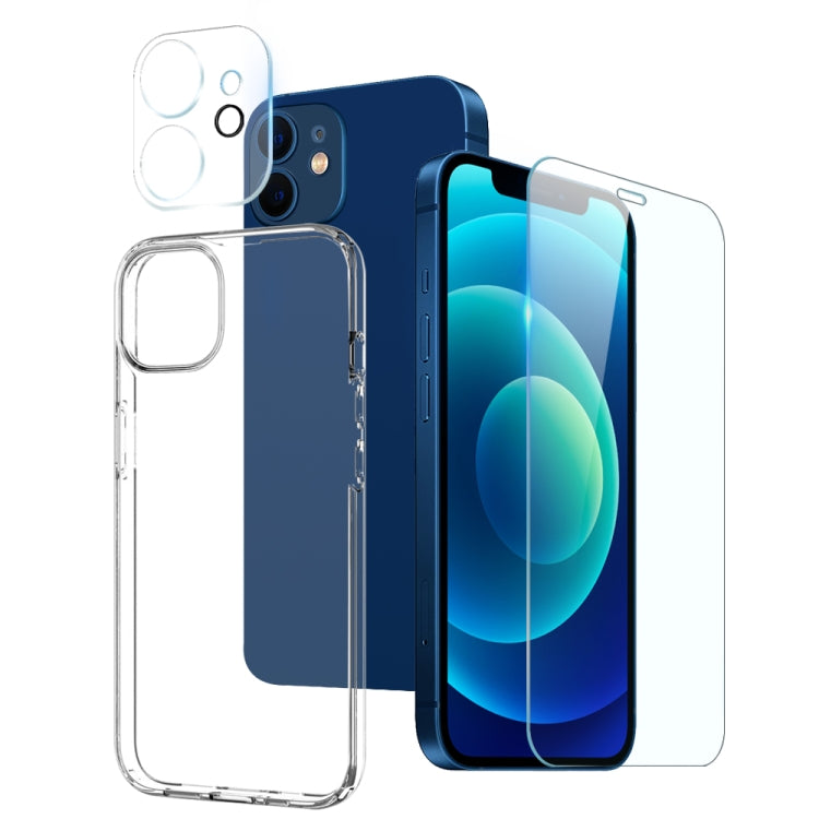 NORTHJO 3 in 1 TPU Phone Case with Screen Film and Lens Film, For iPhone 16 Pro Max, For iPhone 16 Pro, For iPhone 16 Plus, For iPhone 16, For iPhone 15 Pro Max, For iPhone 15 Pro, For iPhone 15 Plus, For iPhone 15, For iPhone 14 Plus, For iPhone 14