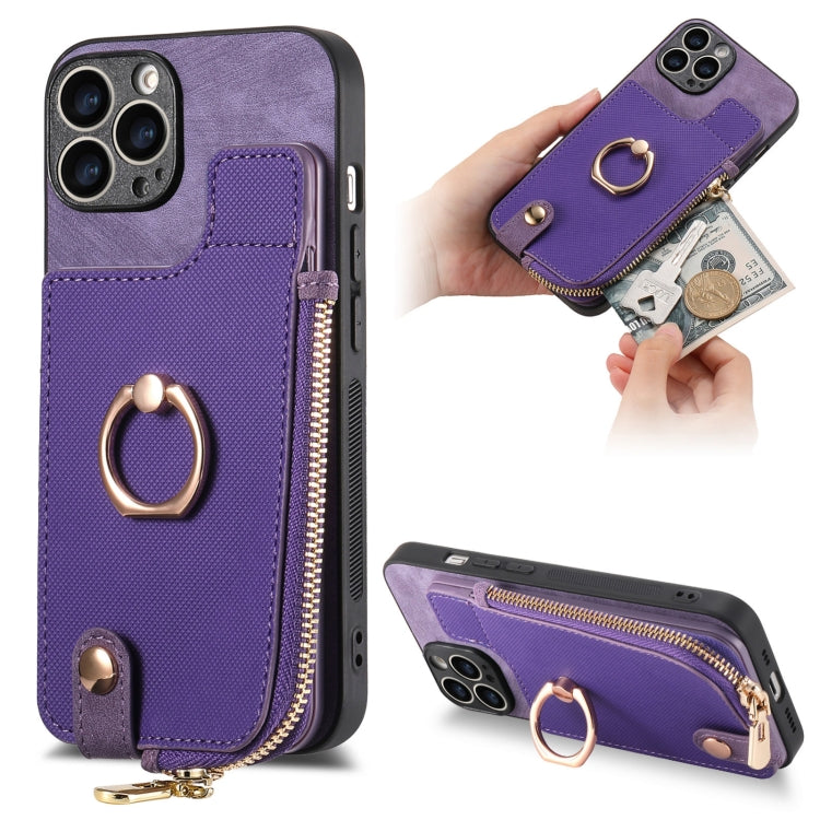 Cross Leather Ring Vertical Zipper Wallet Back Phone Case, For iPhone 13 Pro Max, For iPhone 13 Pro, For iPhone 13, For iPhone 12, For iPhone 12 Pro Max