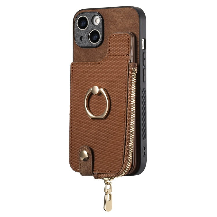 Cross Leather Ring Vertical Zipper Wallet Back Phone Case, For iPhone 13 Pro Max, For iPhone 13 Pro, For iPhone 13, For iPhone 12, For iPhone 12 Pro Max