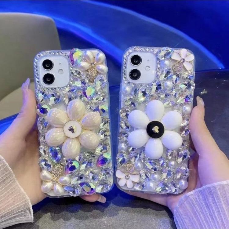 Sunflower Holder Hand-set Diamond PC Phone Case, For iPhone 11 Pro, For iPhone XR, For iPhone XS Max, For iPhone 7 Plus / 8 Plus