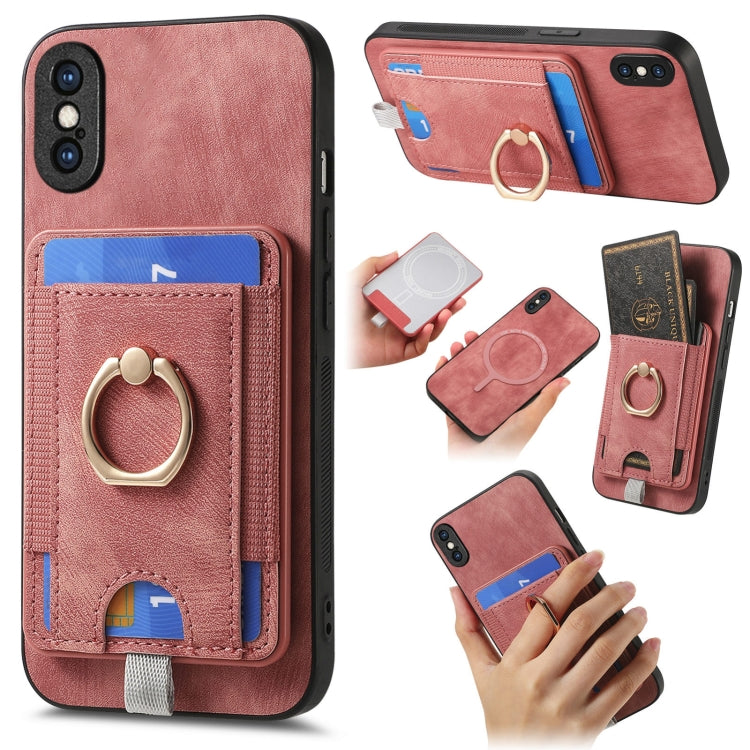 Retro Splitable Magnetic Card Bag Leather Phone Case, For iPhone 11, For iPhone 11 Pro, For iPhone X / XS, For iPhone XR, For iPhone XS Max