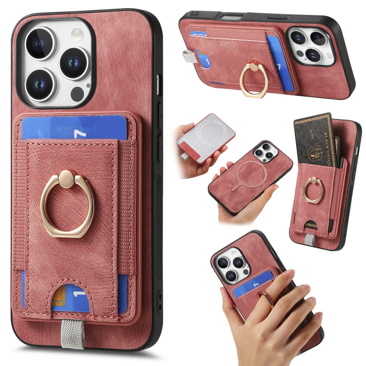 Retro Splitable Magnetic Card Bag Leather Phone Case, For iPhone 16 Pro Max, For iPhone 16 Pro, For iPhone 16 Plus, For  iPhone 16, For iPhone 15 Pro Max