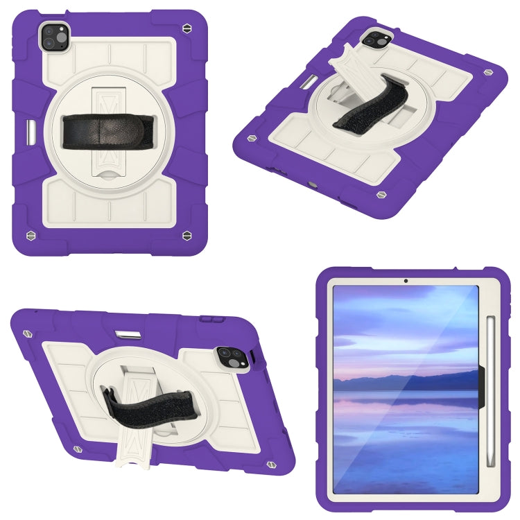 Silicone Hybrid PC Shockproof Tablet Case with Shoulder Strap, For iPad Pro 11 2024, For iPad Air 11 2024, For iPad Pro 11 2018 / 2020