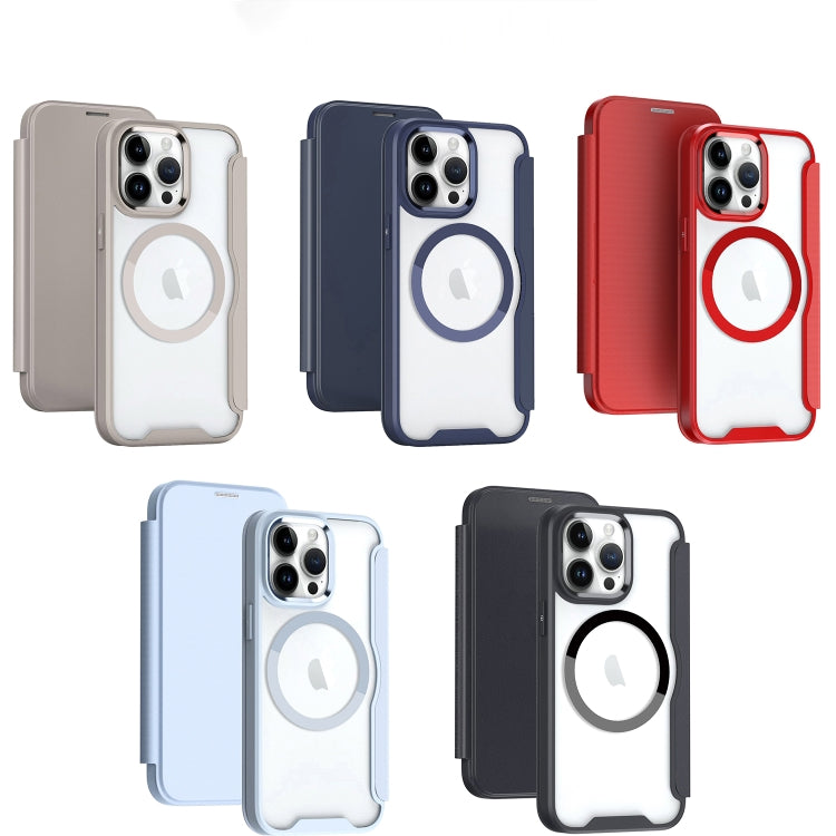 RFID Blocking Adsorption Flip MagSafe Leather Phone Case, For iPhone 15 Pro Max, For iPhone 15 Pro, For iPhone 15 Plus, For iPhone 15