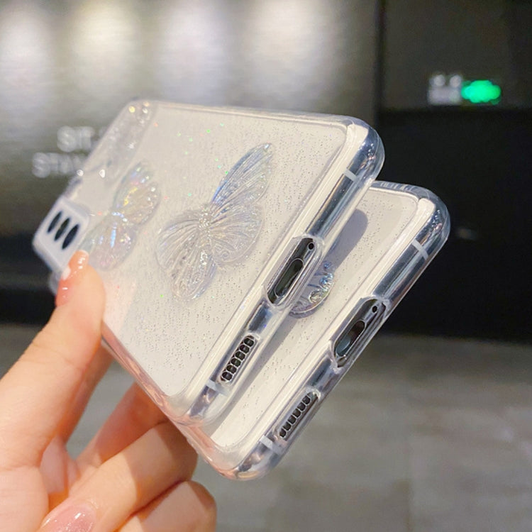 Clear Crystal Butterflies TPU Phone Case, For Samsung Galaxy A16, For Samsung Galaxy S24 FE 5G, For Samsung Galaxy S24 Ultra 5G, For Samsung Galaxy S24+ 5G, For Samsung Galaxy S24 5G, For Samsung Galaxy S23 FE 5G, For Samsung Galaxy A24 4G