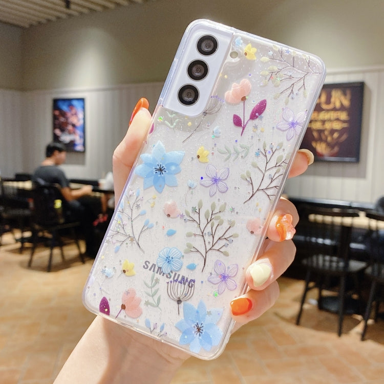 Fresh Small Floral Epoxy TPU Phone Case, For Samsung Galaxy A24 5G, For Samsung Galaxy A34 5G, For Samsung Galaxy A54 5G, For Samsung Galaxy S23 Ultra 5G, For Samsung Galaxy S23+ 5G