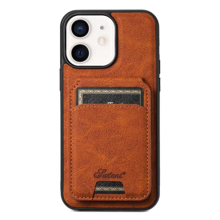 Suteni H16 Litchi Texture Leather Detachable Wallet Back Phone Case, For iPhone 14 Plus, For iPhone 14, For iPhone 14 Pro, For iPhone 14 Pro Max, For iPhone 13 Pro Max, For iPhone 13 Pro, For iPhone 13, For iPhone 12