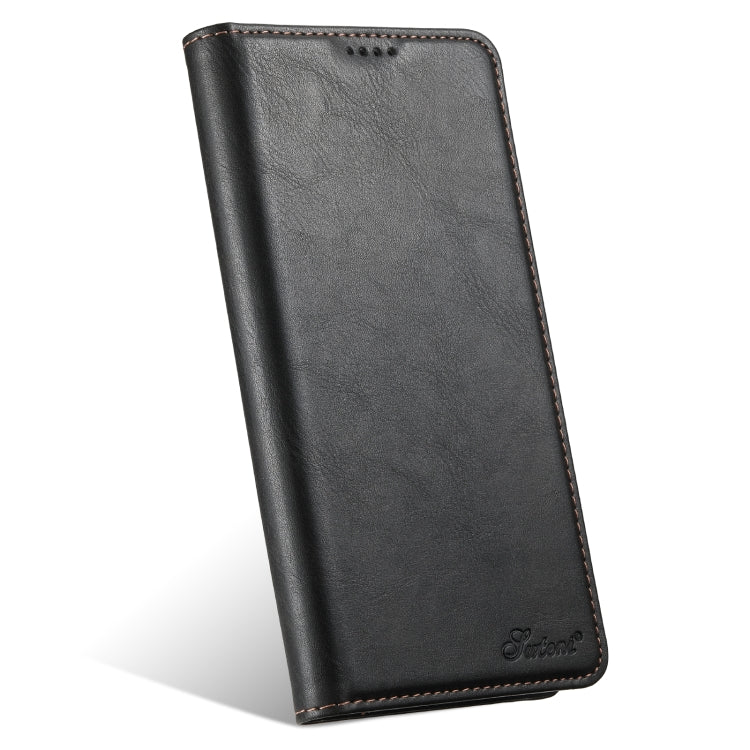 Suteni J02 Oil Wax Wallet Leather Phone Case, For iPhone 15 Pro Max, For iPhone 15 Pro, For iPhone 15 Plus, For iPhone 15