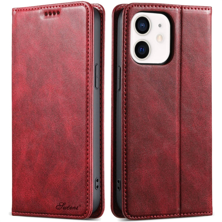 Suteni J02 Oil Wax Wallet Leather Phone Case, For iPhone 12 mini, For iPhone 11 Pro Max, For iPhone 11, For iPhone 11 Pro, For iPhone XR, For iPhone XS Max