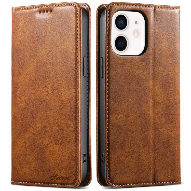 Suteni J02 Oil Wax Wallet Leather Phone Case, For iPhone 12 mini, For iPhone 11 Pro Max, For iPhone 11, For iPhone 11 Pro, For iPhone XR, For iPhone XS Max