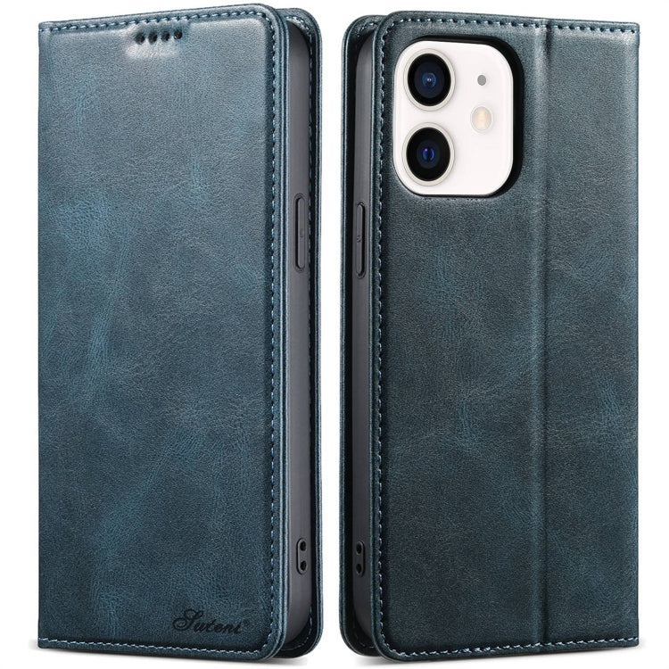 Suteni J02 Oil Wax Wallet Leather Phone Case, For iPhone 12 mini, For iPhone 11 Pro Max, For iPhone 11, For iPhone 11 Pro, For iPhone XR, For iPhone XS Max