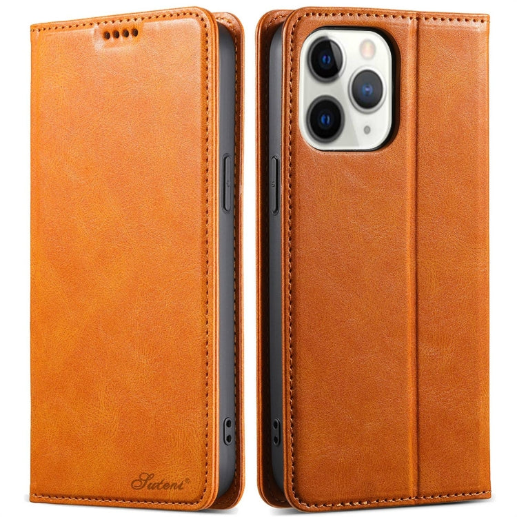 Suteni J02 Oil Wax Wallet Leather Phone Case, For iPhone 11, For iPhone 11 Pro, For iPhone XR, For iPhone XS Max