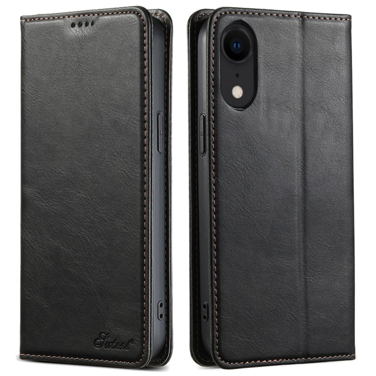 Suteni J02 Oil Wax Wallet Leather Phone Case, For iPhone 11, For iPhone 11 Pro, For iPhone XR, For iPhone XS Max