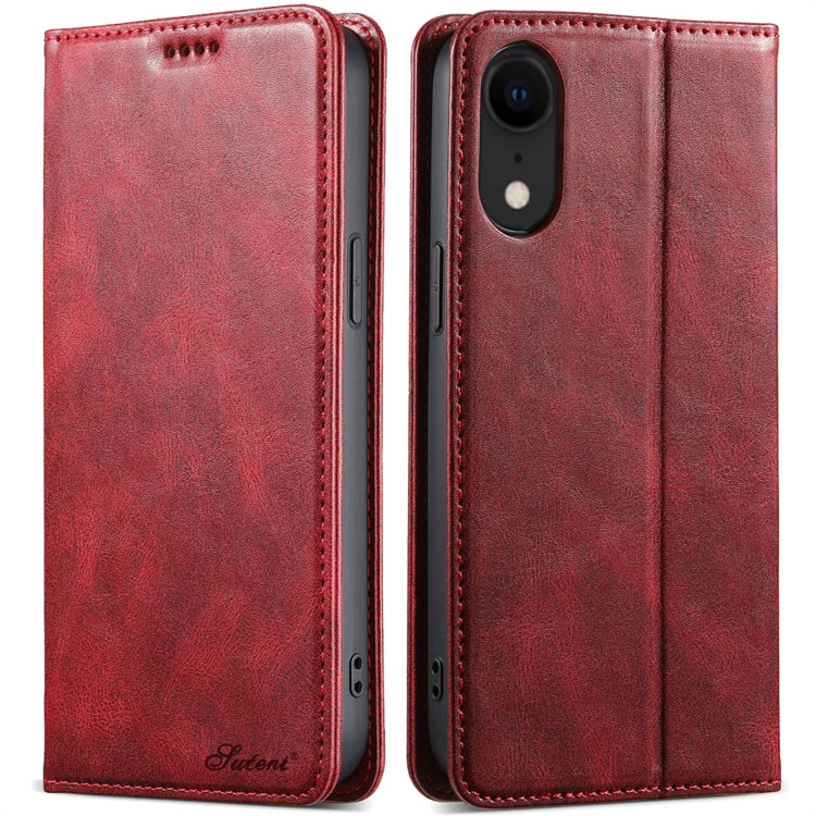 Suteni J02 Oil Wax Wallet Leather Phone Case, For iPhone 11, For iPhone 11 Pro, For iPhone XR, For iPhone XS Max