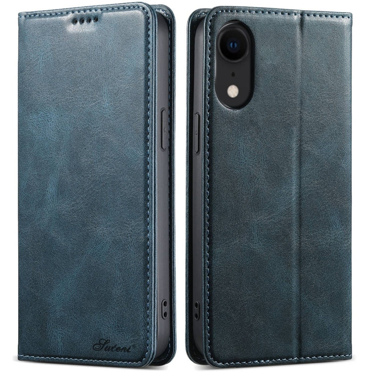 Suteni J02 Oil Wax Wallet Leather Phone Case, For iPhone 11, For iPhone 11 Pro, For iPhone XR, For iPhone XS Max