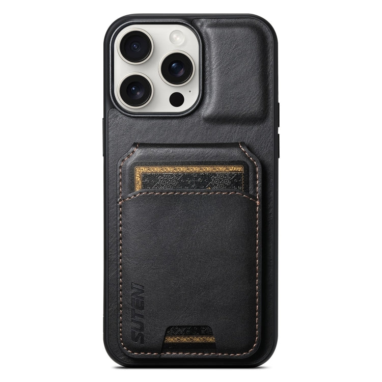 Suteni H02 Leather Wallet Stand Back Phone Case, For iPhone 16 Pro Max, For iPhone 16 Pro, For iPhone 16 Plus, For iPhone 16, For iPhone 15 Pro Max, For iPhone 15 Pro, For iPhone 15 Plus, For iPhone 15, For iPhone 14 Plus, For iPhone 14