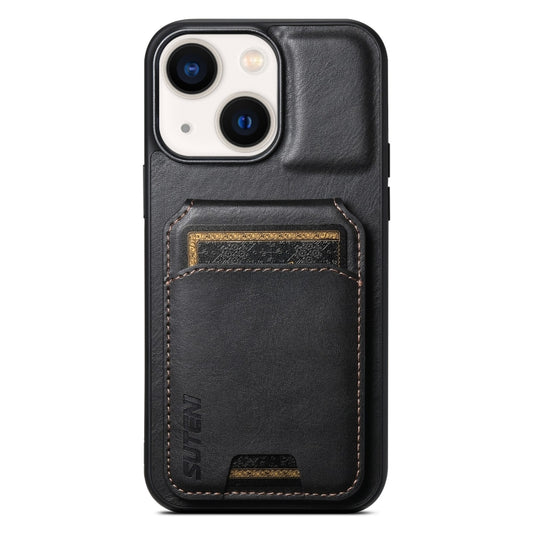 Suteni H02 Leather Wallet Stand Back Phone Case, For iPhone 14, For iPhone 14 Pro, For iPhone 14 Pro Max, For iPhone 13 Pro Max, For iPhone 13 Pro, For iPhone 13, For iPhone 12 Pro Max, For iPhone 11 Pro Max, For iPhone 11, For iPhone 11 Pro