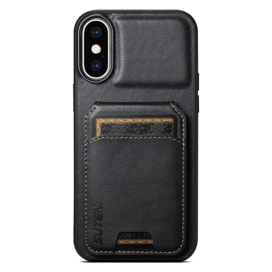 Suteni H02 Leather Wallet Stand Back Phone Case, For iPhone X / XS, For iPhone XR, For iPhone XS Max