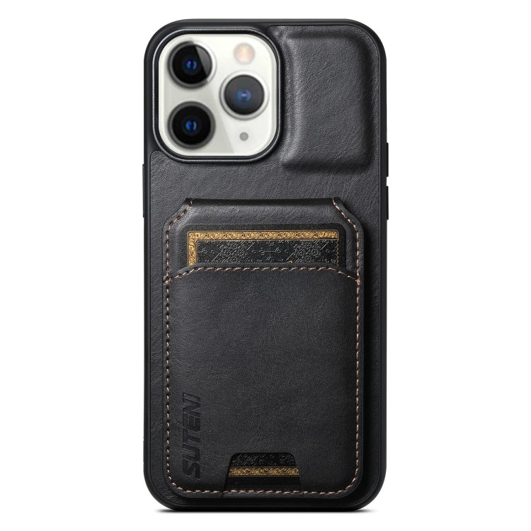 Suteni H02 Leather Wallet Stand Back Phone Case, For iPhone 14 Pro, For iPhone 14 Pro Max, For iPhone 13 Pro Max, For iPhone 13 Pro, For iPhone 13, For iPhone 12 / 12 Pro, For iPhone 12 Pro Max, For iPhone 11 Pro Max, For iPhone 11, For iPhone 11 Pro