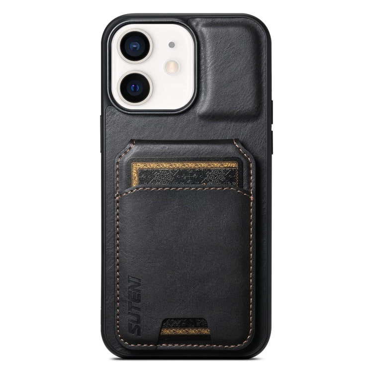 Suteni H02 Leather Wallet Stand Back Phone Case, For iPhone 14 Pro, For iPhone 14 Pro Max, For iPhone 13 Pro Max, For iPhone 13 Pro, For iPhone 13, For iPhone 12 / 12 Pro, For iPhone 12 Pro Max, For iPhone 11 Pro Max, For iPhone 11, For iPhone 11 Pro