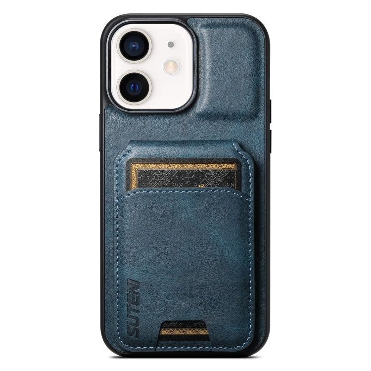 Suteni H02 Leather Wallet Stand Back Phone Case, For iPhone 14 Pro, For iPhone 14 Pro Max, For iPhone 13 Pro Max, For iPhone 13 Pro, For iPhone 13, For iPhone 12 / 12 Pro, For iPhone 12 Pro Max, For iPhone 11 Pro Max, For iPhone 11, For iPhone 11 Pro