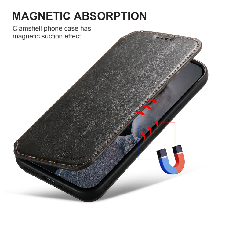 Suteni J05 Leather Magnetic MagSafe Phone Case, For iPhone 16 Pro Max, For iPhone 16 Pro, For iPhone 16 Plus, For iPhone 16, For iPhone 15 Pro Max, For iPhone 15 Pro, For iPhone 15 Plus, For iPhone 15