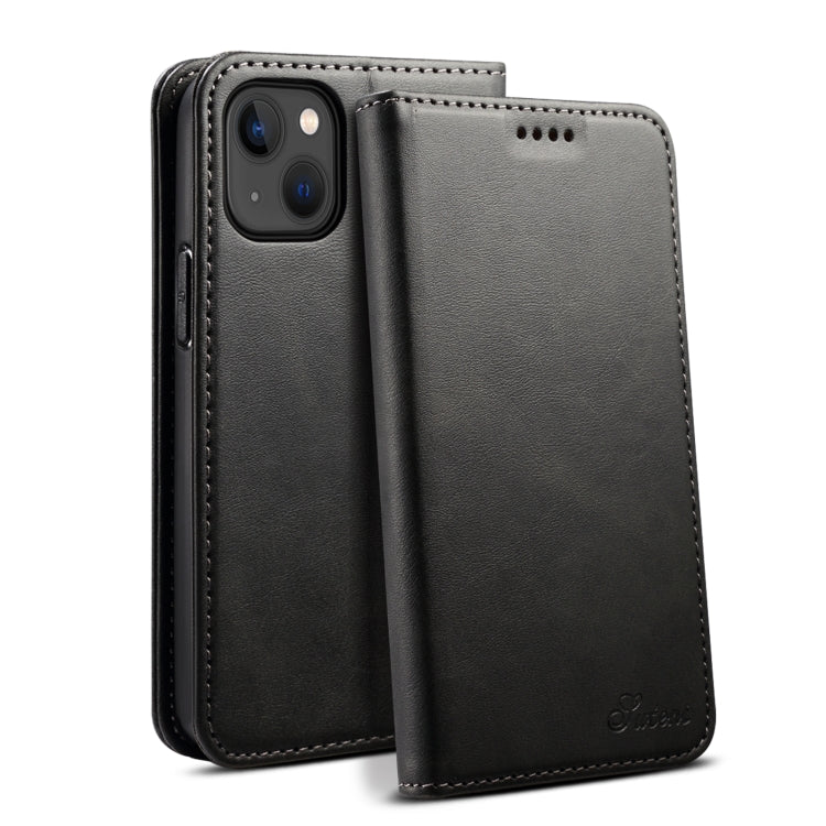 Suteni Calf Texture Horizontal Flip Leather Phone Case, For iPhone 16 Pro Max, For iPhone 16 Pro, For iPhone 16 Plus, For iPhone 16, For iPhone 15 Pro Max, For iPhone 15 Pro, For iPhone 15 Plus, For iPhone 15