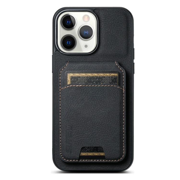 Suteni H02 Litchi Leather Card Wallet Stand Back Phone Case, For iPhone 11 Pro, For iPhone XR, For iPhone XS Max, For iPhone X / XS