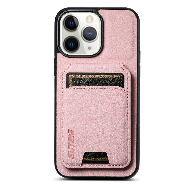 Suteni H02 Litchi Leather Card Wallet Stand Back Phone Case, For iPhone 11 Pro, For iPhone XR, For iPhone XS Max, For iPhone X / XS