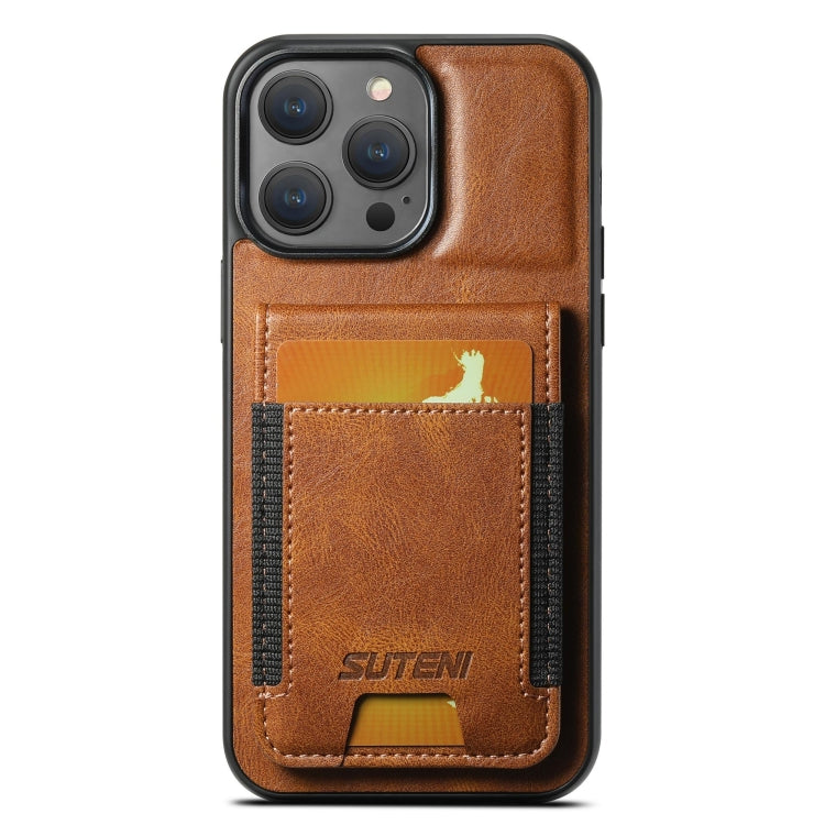 Suteni H03 Oil Wax Leather Wallet Stand Back Phone Case, For iPhone 16 Pro Max, For iPhone 16 Pro, For iPhone 16 Plus, For iPhone 16, For iPhone 15 Pro Max, For iPhone 15 Pro, For iPhone 15 Plus, For iPhone 15, For iPhone 14 Plus, For iPhone 14