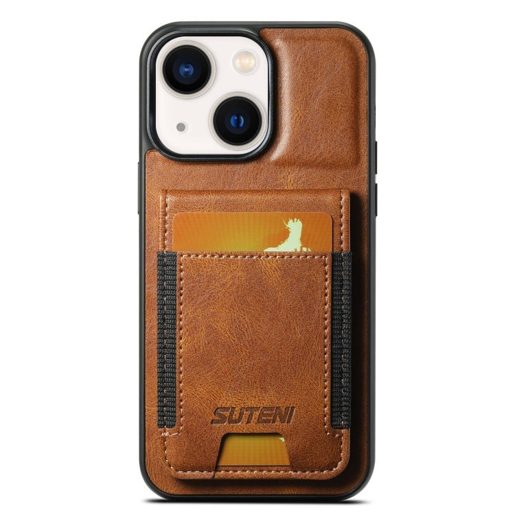 Suteni H03 Oil Wax Leather Wallet Stand Back Phone Case, For iPhone 16 Pro Max, For iPhone 16 Pro, For iPhone 16 Plus, For iPhone 16, For iPhone 15 Pro Max, For iPhone 15 Pro, For iPhone 15 Plus, For iPhone 15, For iPhone 14 Plus, For iPhone 14