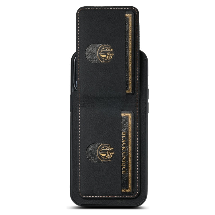 Suteni H03 Litchi Leather Card Bag Stand Back Phone Case, For iPhone 15, For iPhone 14 Plus, For iPhone 14, For iPhone 14 Pro